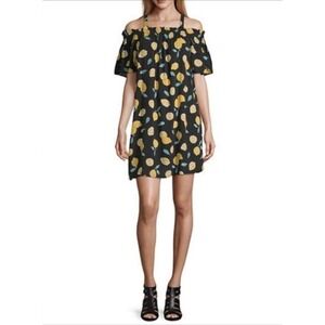 Peyton & Parker Women's Large Off the Shoulder Lemon‎ Mommy & Me Dress